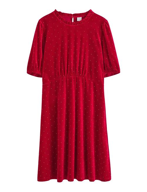 Lindex | Dress Velvet With Gold Dots | 134/140