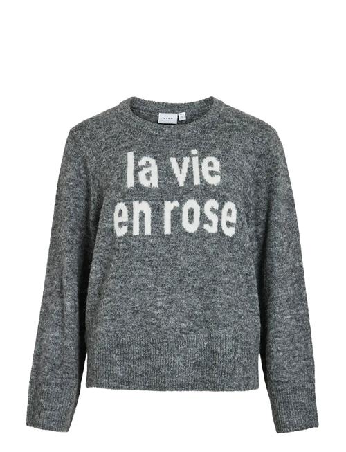 Vila | Vimelie O-Neck L/S Detail Knit Top/R | XS