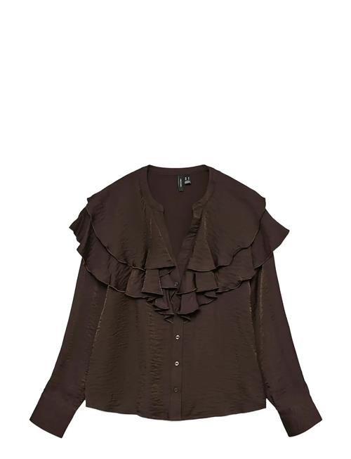 Vero Moda | Vmlizzi Ls Flounce Top Wvn Ga | L