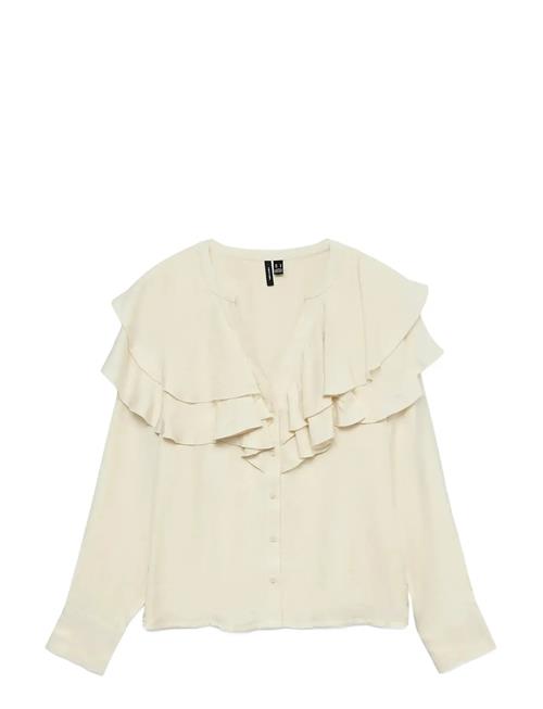Vero Moda | Vmlizzi Ls Flounce Top Wvn Ga | M
