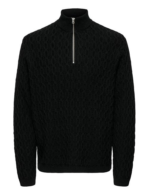 ONLY & SONS | Onsleonard Life Reg 7 Half Zip Knit Cs | XS