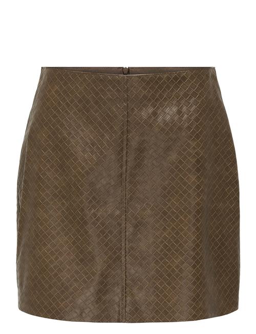 ONLY | Onlsaku Braid Faux Leather Skirt Otw | S