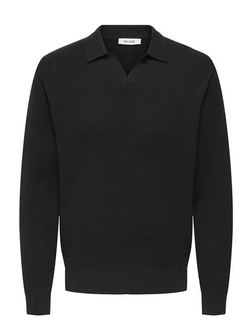 ONLY & SONS | Onsphil Reg 12 Struc Split Neck Knit | XXL