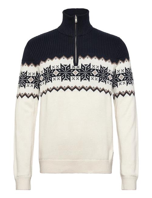 Lindbergh | Jacquard Half Zip Christmas Knit | L