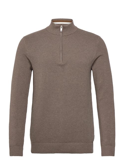 Lindbergh | Structure Zip Neck Knit | L