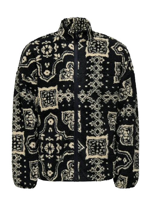 ONLY & SONS | Onsjames Life Ovz Ls Fleece Aop Sweat | XS