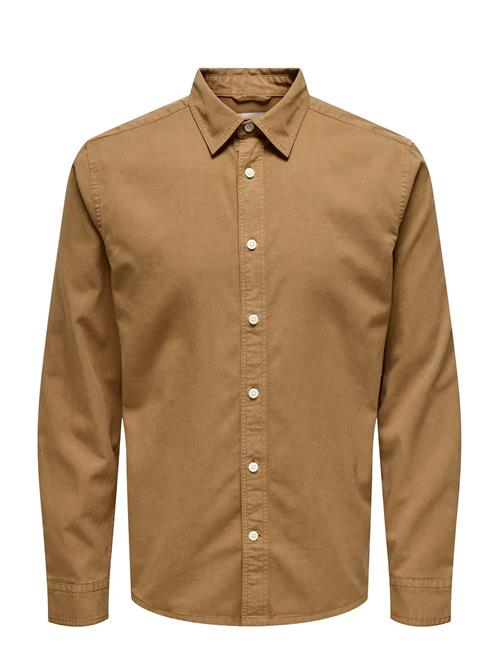 ONLY & SONS | Onsotto Reg Peach Finish Ls Shirt | L