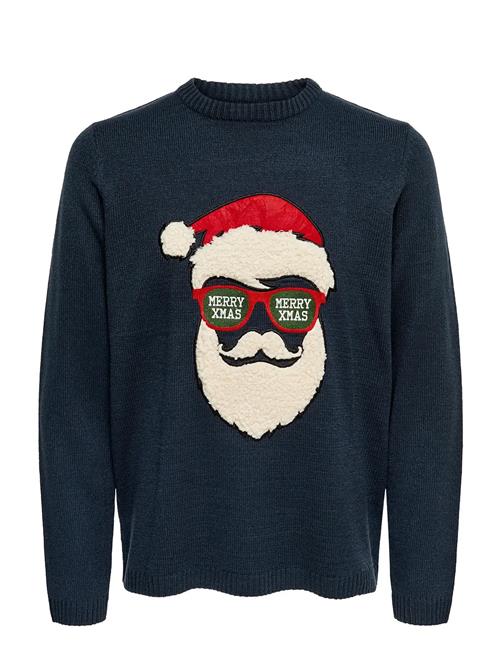 ONLY & SONS | Onsxmas 7 Funny Badge Jaquard Knit Cs | L