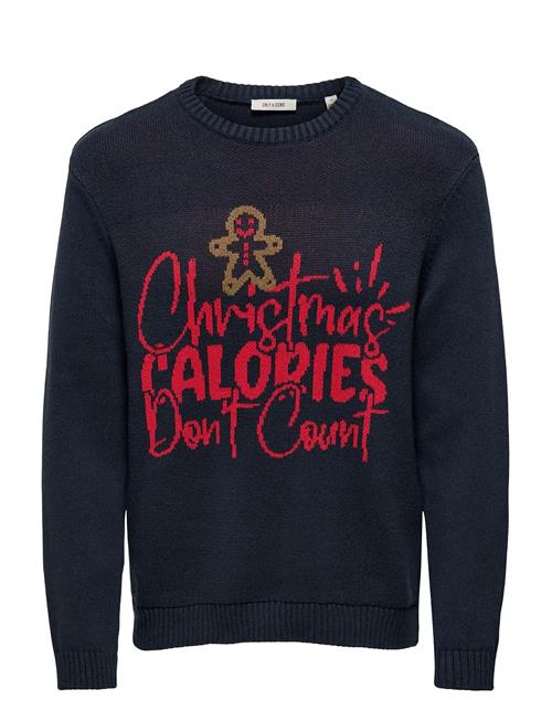 ONLY & SONS | Onsx-Max Reg Text Crew Knit | XXL