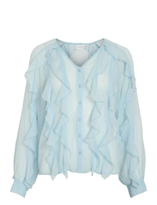 Vila | Vimitalla V-Neck L/S Flounce Shirt | 44