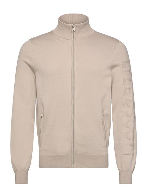 Lyle & Scott | Mesh Logo Knitted Track Jacket | L