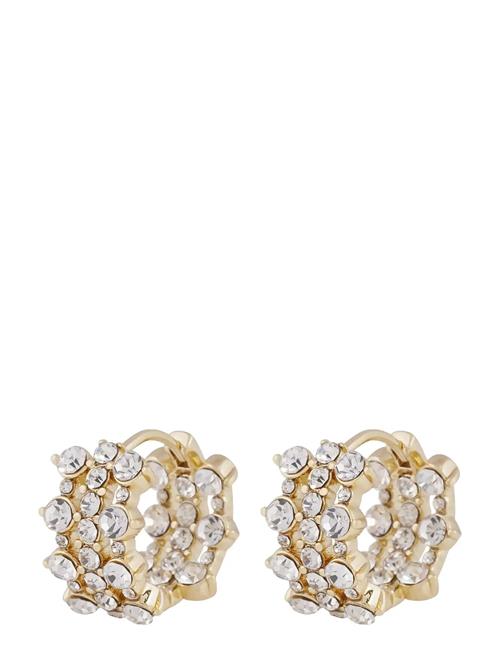 SNÖ of Sweden | Sprinkles Small Tripple Crystal Ring Ear G/Clear - Onesize | ONE SIZE