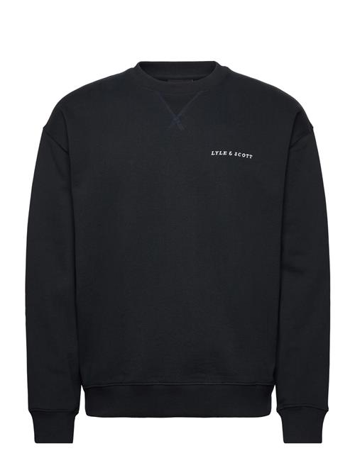 Lyle & Scott | Script Brushback Crew Neck Sweatshirt | XS