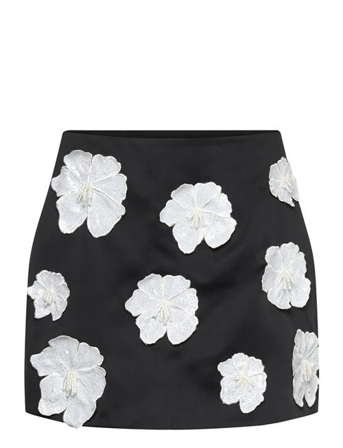 ROTATE | Satin Flower Mini Skirt | 34