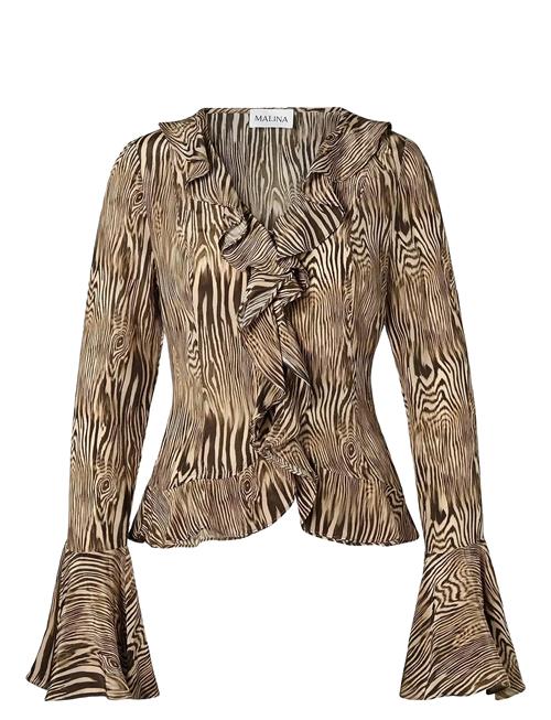 Malina | Suzie Sheer Frill Blouse | 36