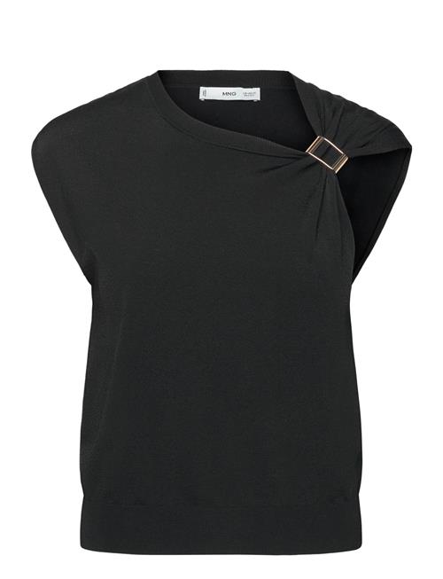 Mango | Short-Sleeved Sweater With Metallic Detail | S