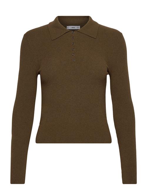 Mango | Polo-Neck Ribbed Sweater | XS