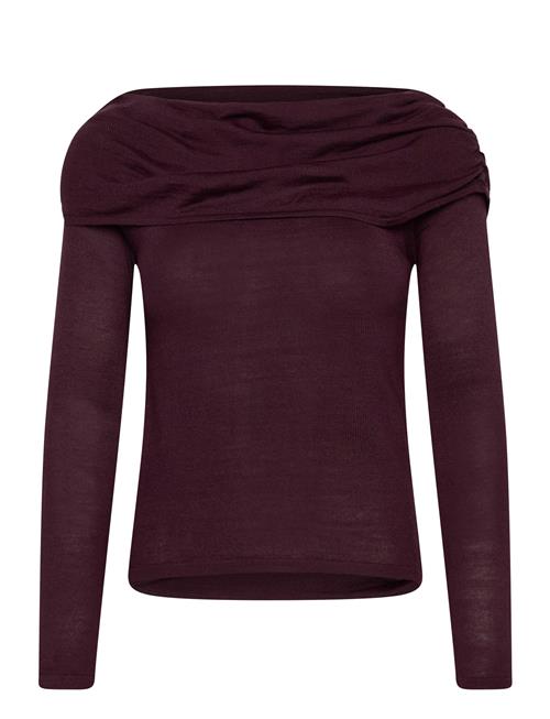 Mango | Fitted Sweater With Draped Neckline | M