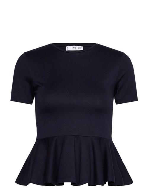 Mango | Short-Sleeved Peplum T-Shirt | L