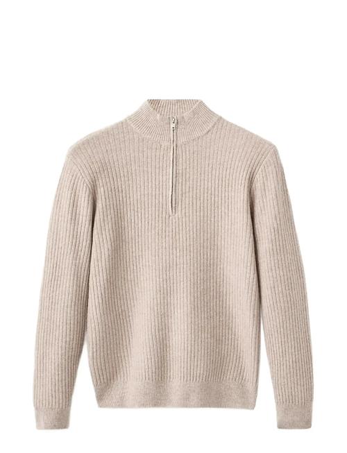 Mango | Ribbed Sweater With Zip Neck | XXL