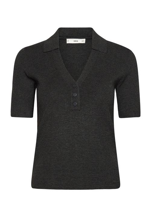 Mango | Fine-Knit Sweater With Shirt Collar | M