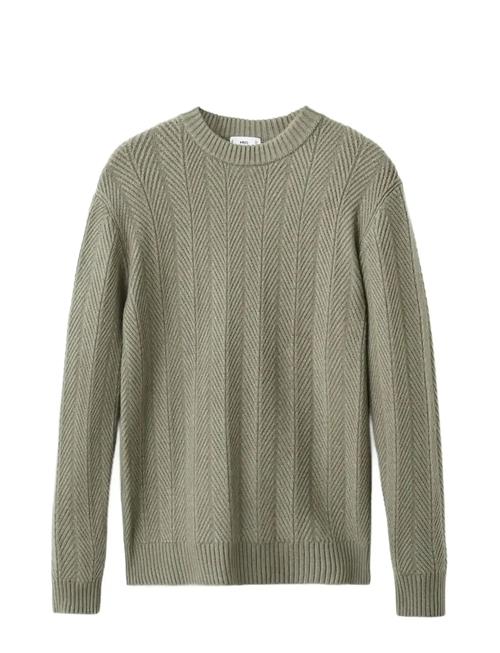 Mango | Herringbone Structured Sweater | S