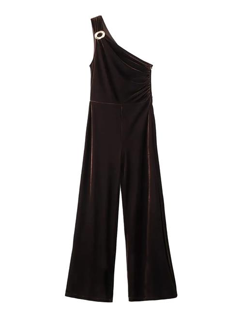 Mango | Velvet Jumpsuit With Metallic Detail | S