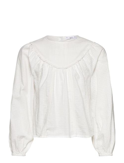 Mango | Blouse With Lace Trim Details | 140