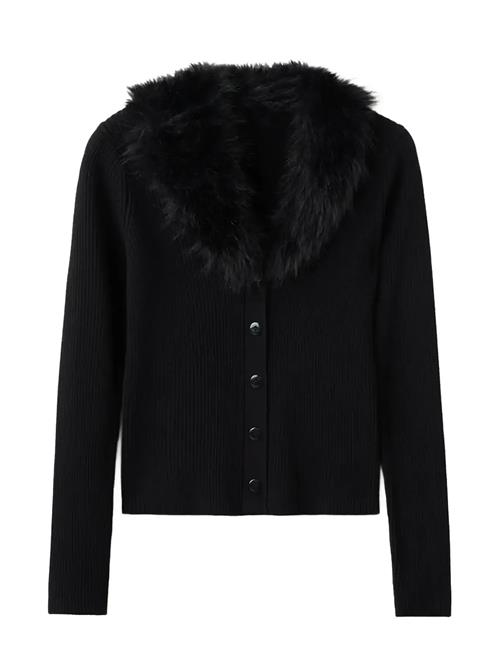 Mango | Cardigan With Faux-Fur Collar | M
