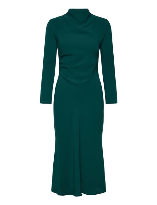 Mango | Ruched Dress With Draped Neckline | L