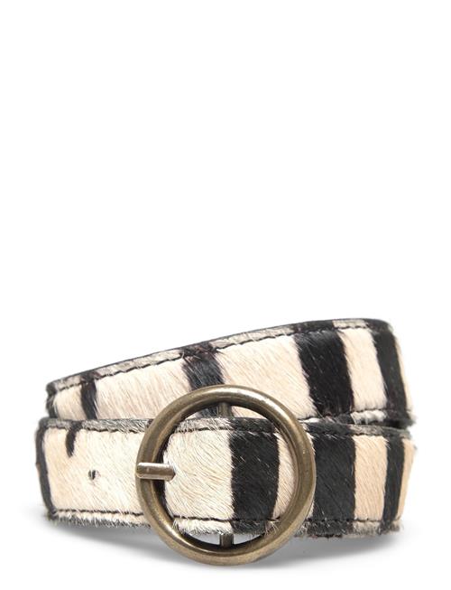 Mango | Animal Print Leather Belt | M