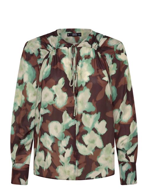 Mango | V-Neck Blouse With Tie | M