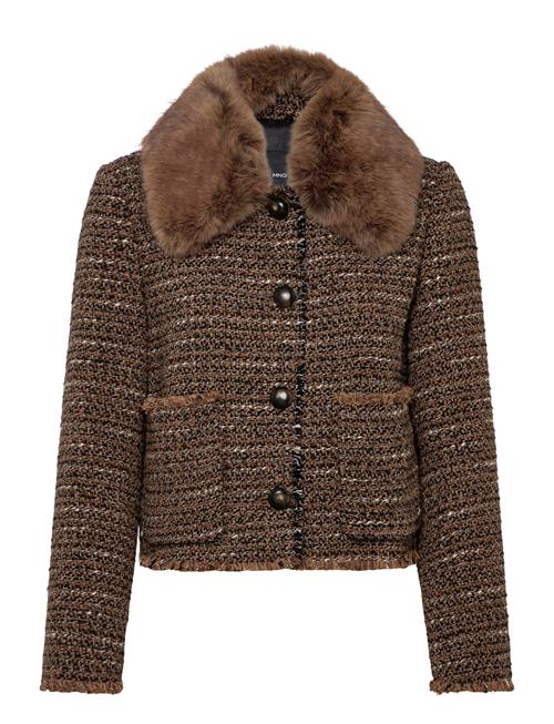 Mango | Tweed Jacket With Fur Collar | S