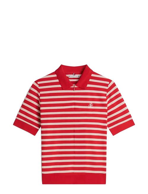 Tommy Hilfiger | Th Script Lyocell Zip Ss Polo | XS