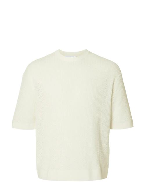 Selected | Slhcolton Ss Knit Structure Tee | L