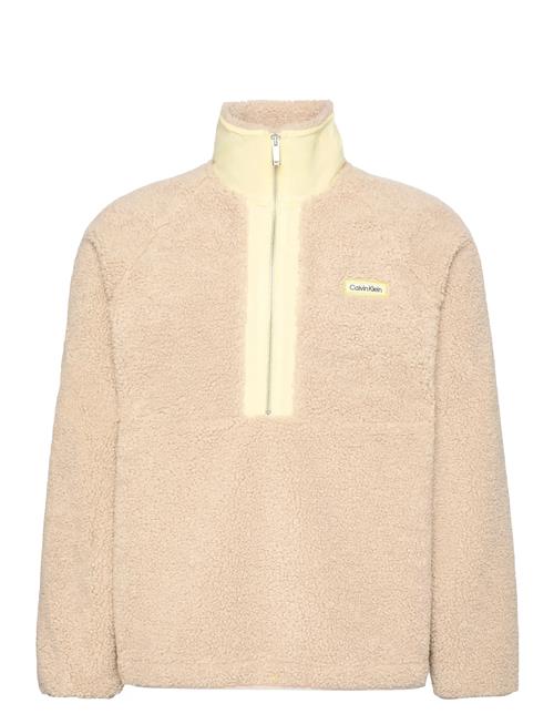 Calvin Klein | Ls Sherpa Roll Neck Qtr Zip Po | L