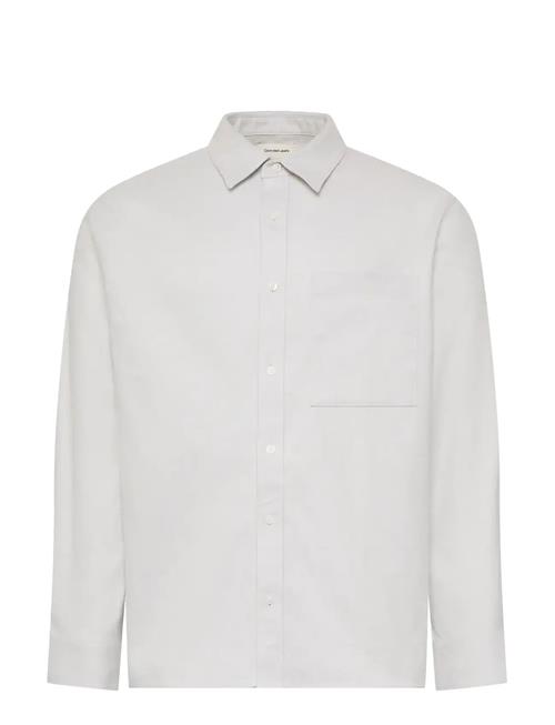 Calvin Klein Jeans | Ls Melange Flannel  Easy Shirt | M