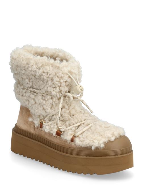 Tory Burch | Mellow Shearling Lace Up Boot | 41.5