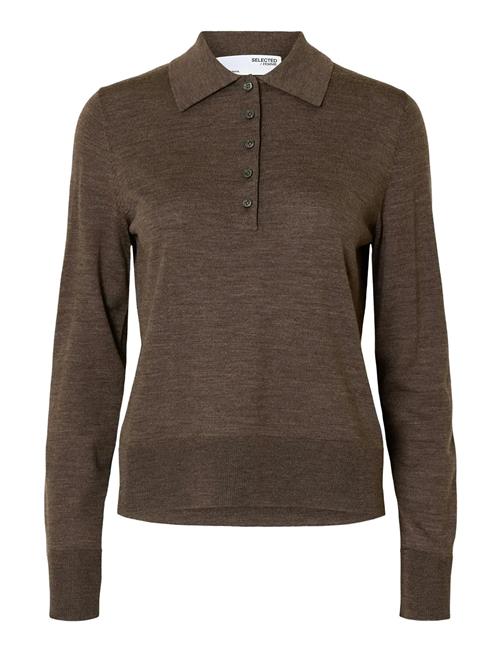 Selected | Slfthea Ls Knit Merino Collar Neck Noos | XL