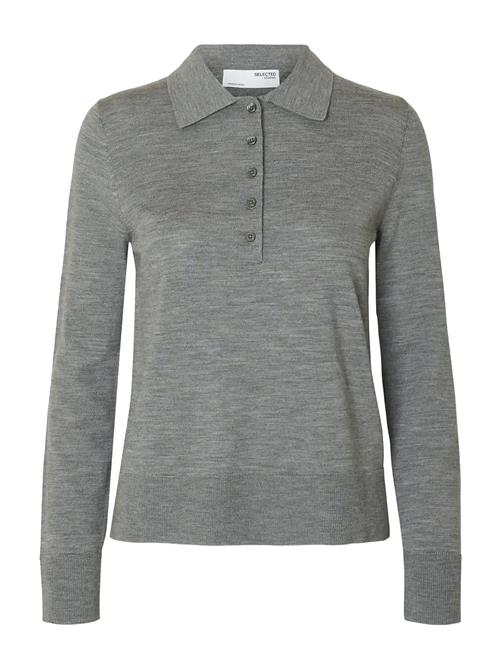 Selected | Slwthea Ls Knit Merino Collar Neck Noos | S