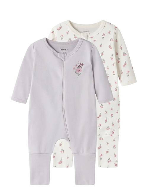 name it | Nbfnightsuit 2P Zip Ff Flower Noos | 92