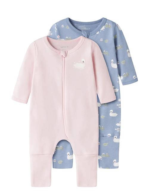 name it | Nbfnightsuit 2P Zip Ff Swan Noos | 98