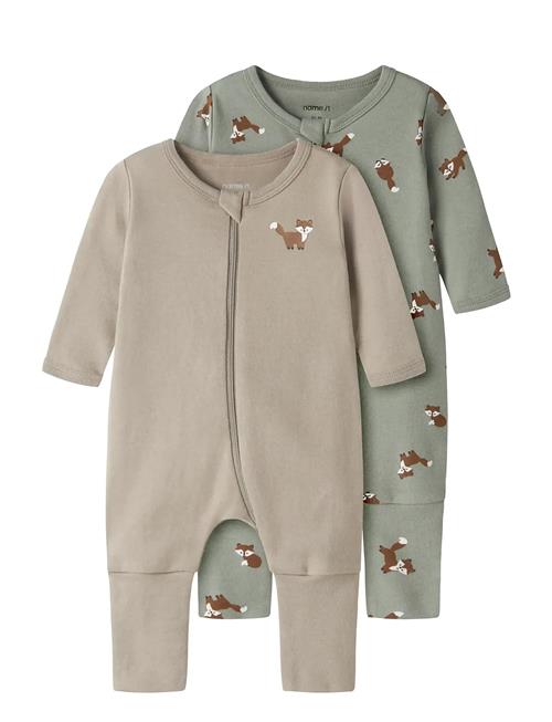 name it | Nbmnightsuit 2P Zip Ff Fox Noos | 86