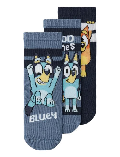 name it | Nmmjustin Bluey 3P Sock Sky | 25-27