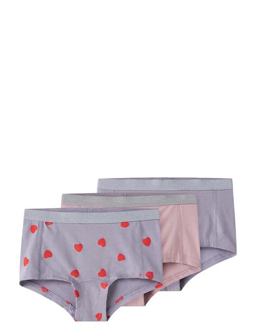 name it | Nkfhipster 3P Lavender Hearts Noos | 134-140