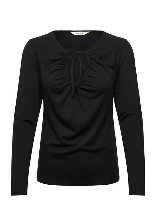 Selected | Slfslim Mia Ls Tie Top | S