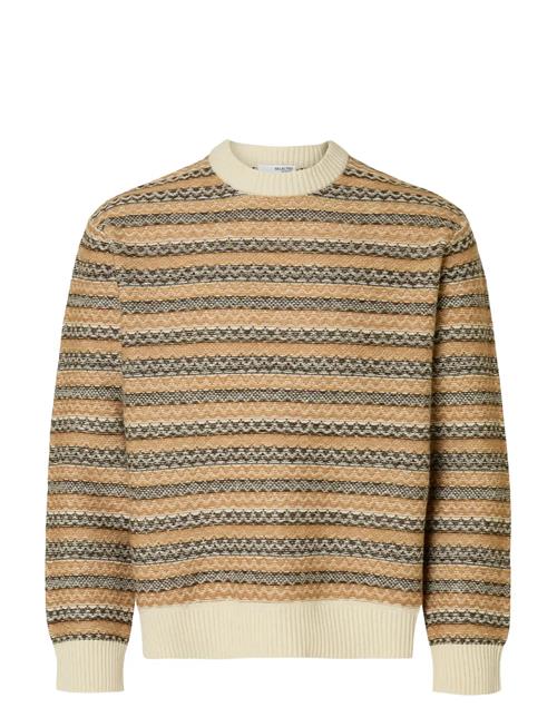 Selected | Slhrevy Ls Knit Relaxed Jac Crew Neck | L