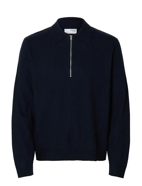 Selected | Slhtray Merino Brushed Relaxed Zip Polo | S