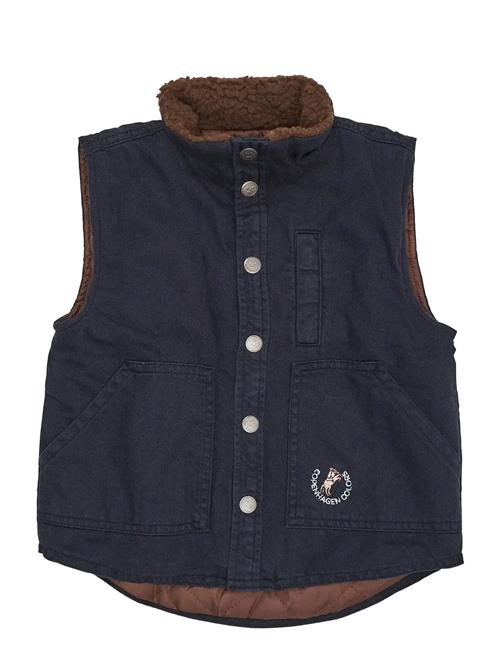 Copenhagen Colors | Twill Vest W. Sherpa Collar | 140