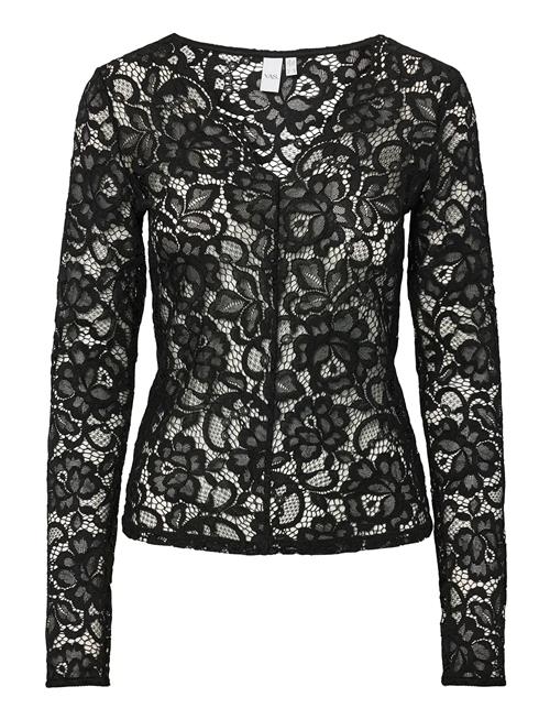 YAS | Yaslacey Ls V-Neck Lace Top S. Noos | M